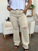 Judy Blue High Waist Distressed Wide Leg Jeans - Trendy Denim for Modern Fashion